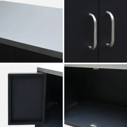 Steel outdoor kitchen