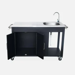 Steel outdoor kitchen