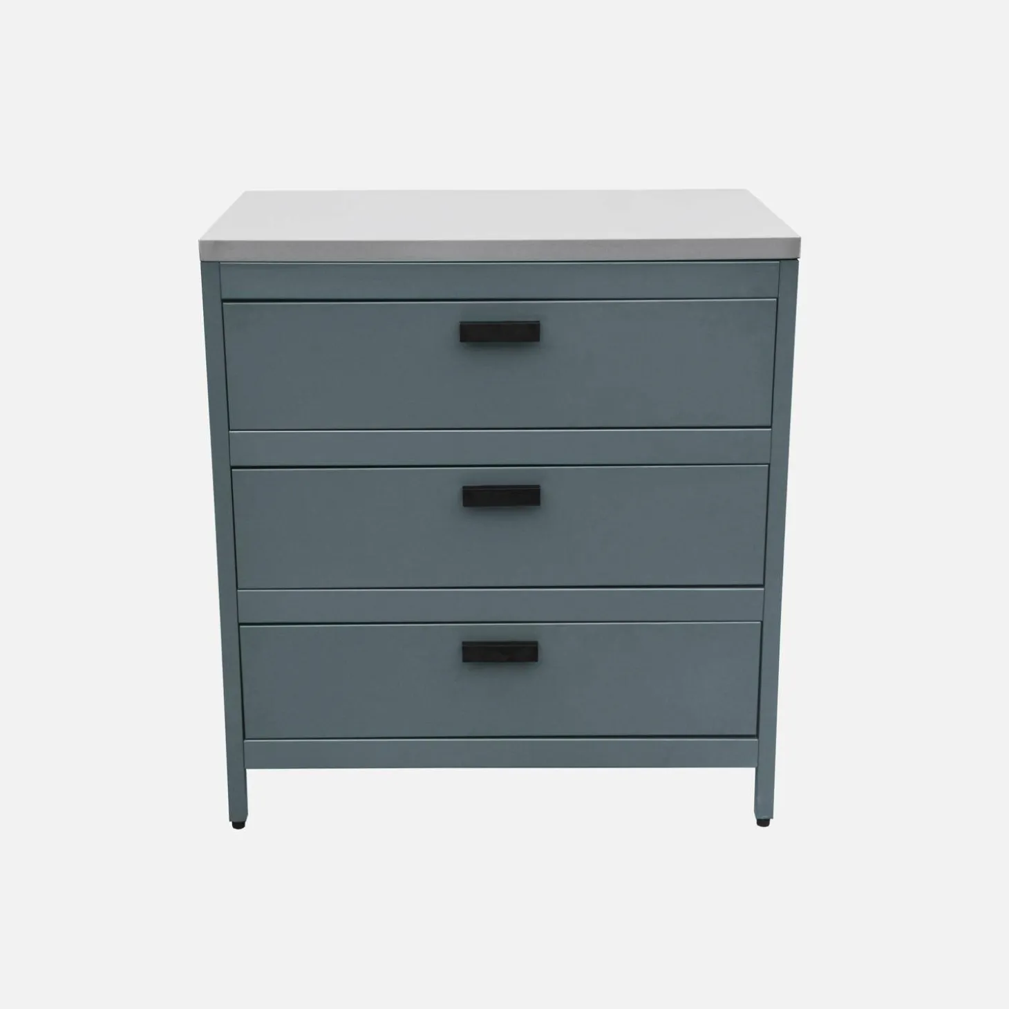 Steel outdoor kitchen 3 drawers L80cm
