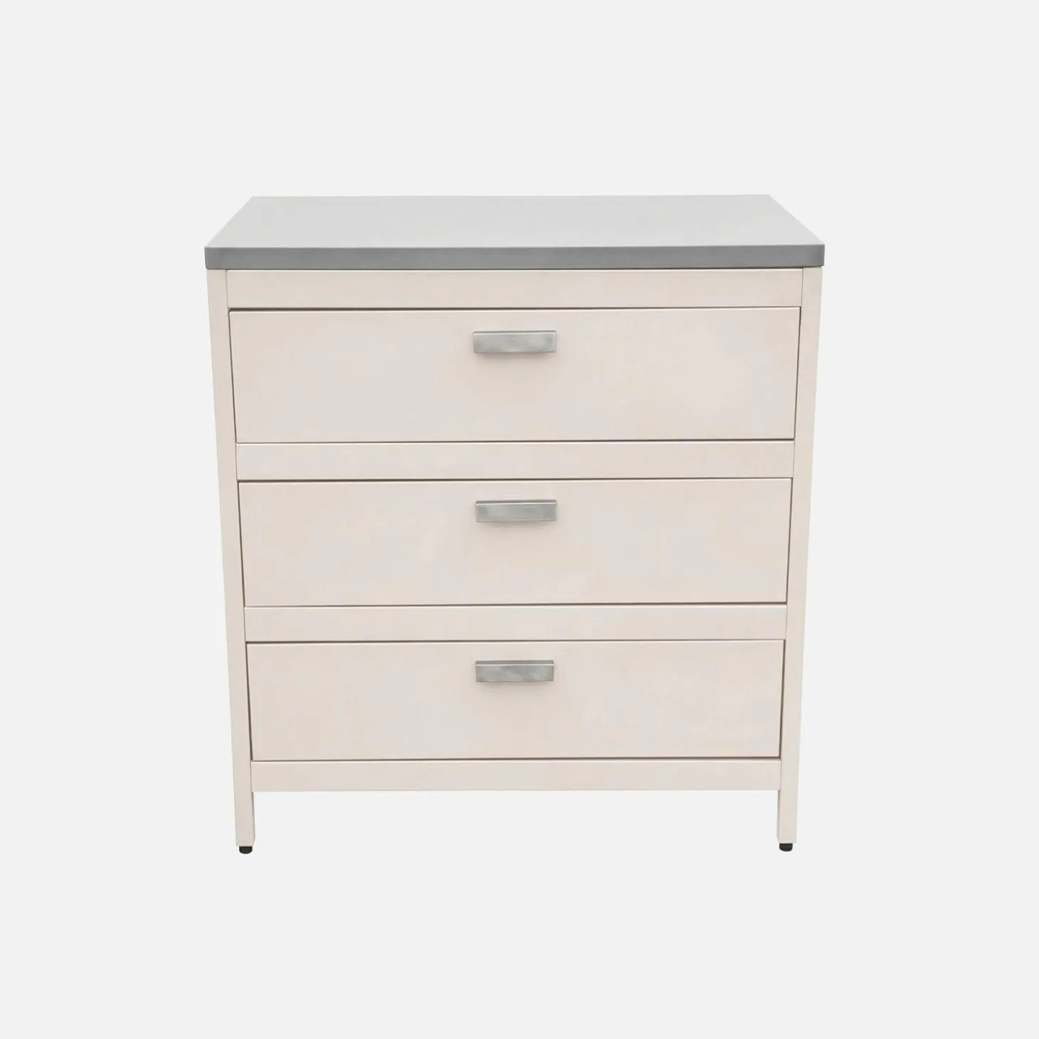 Steel outdoor kitchen 3 drawers L80cm
