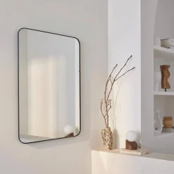 Steel rectangular mirror