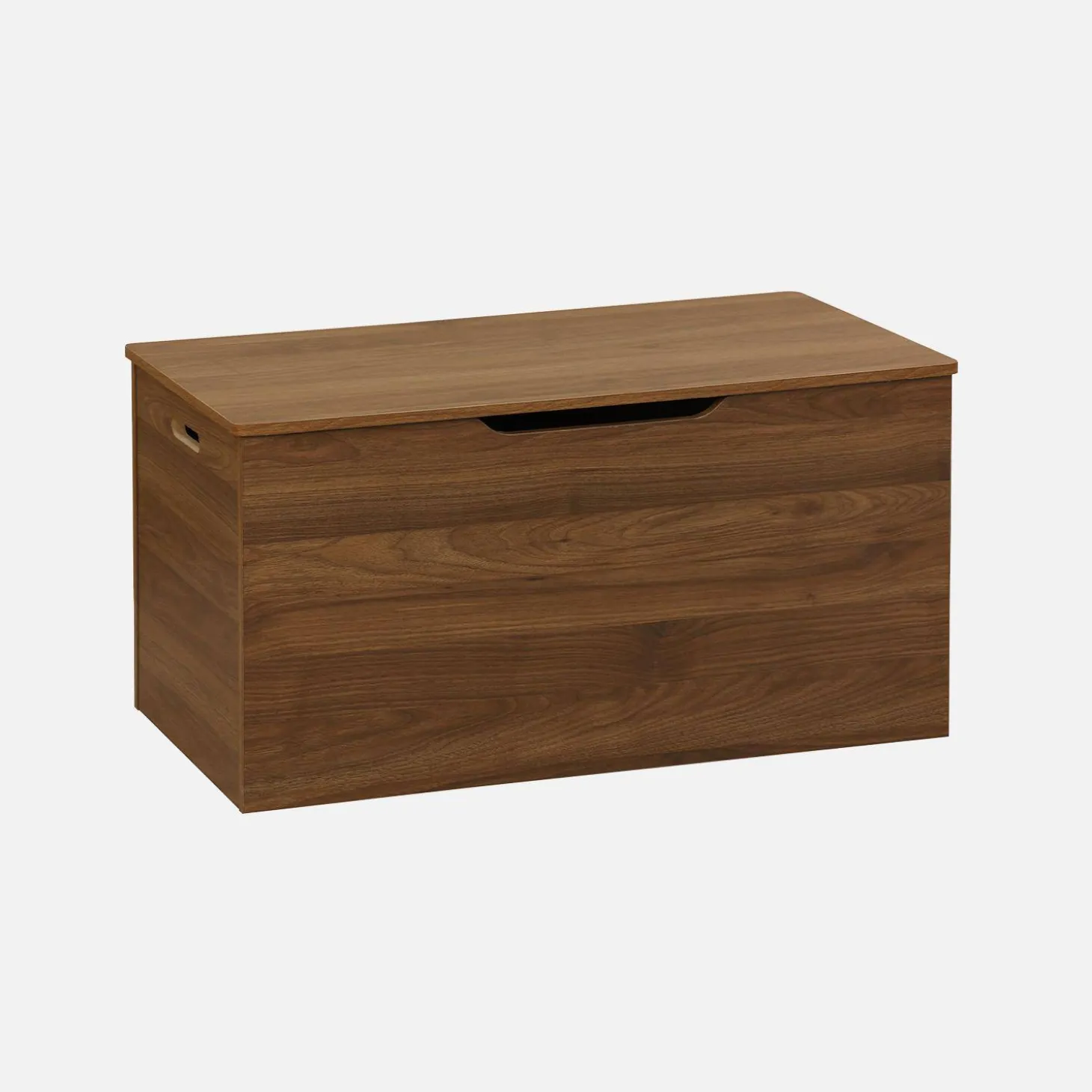 Storage box in walnut wooden decor