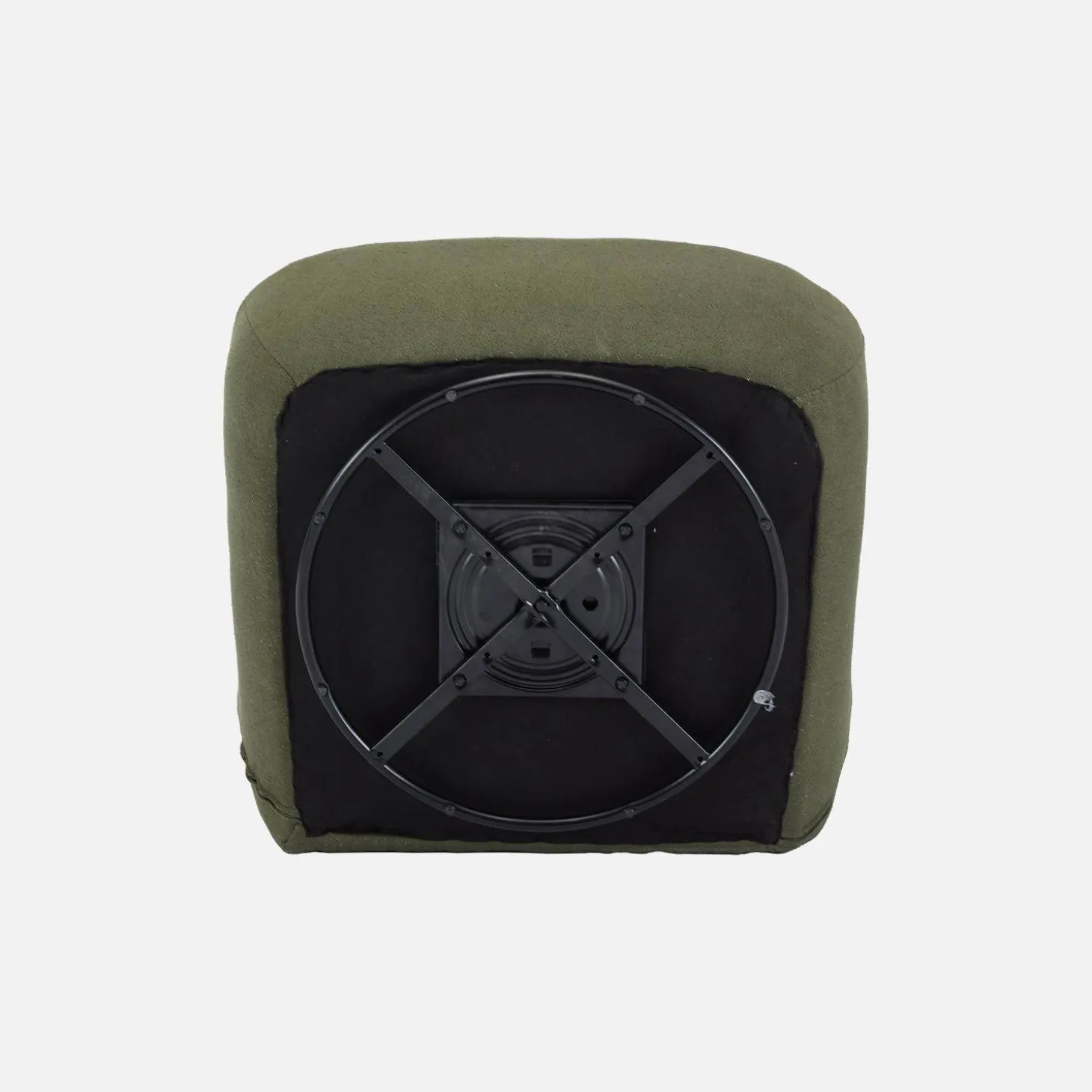 Textured terry swivel armchair