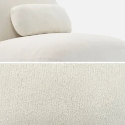 Textured terry swivel armchair