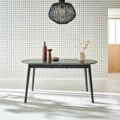 6 to 8-seater extendable oval dining table