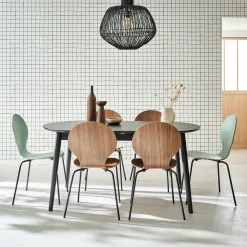 6 to 8-seater extendable oval dining table