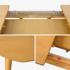 6 to 8-seater extendable oval dining table
