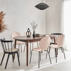 6 to 8-seater extendable oval dining table