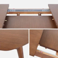 6 to 8-seater extendable oval dining table