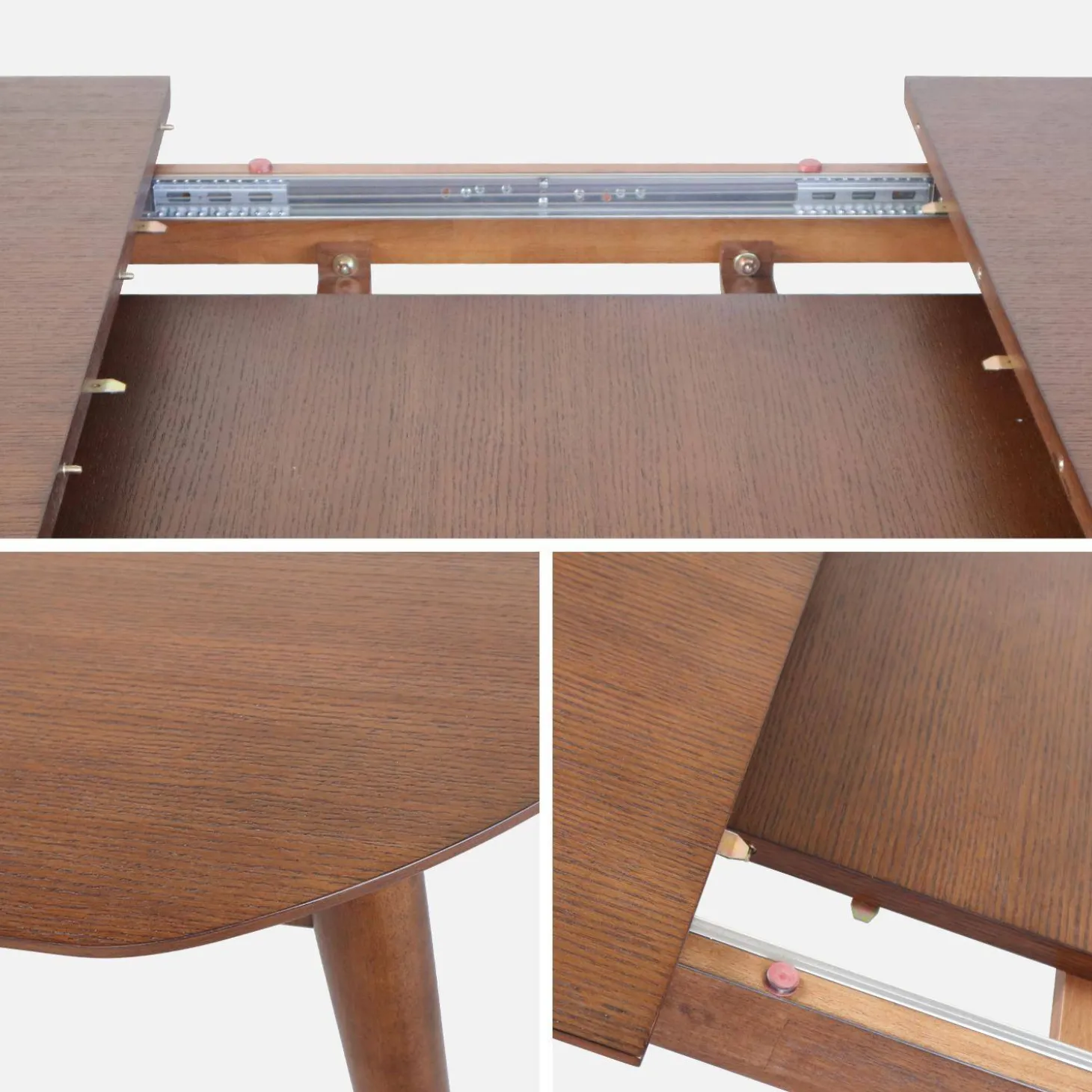6 to 8-seater extendable oval dining table