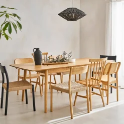 6 to 8-seater extendable rectangular dining table