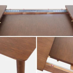 6 to 8-seater extendable rectangular dining table
