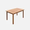 6 to 8-seater extendable wooden garden table