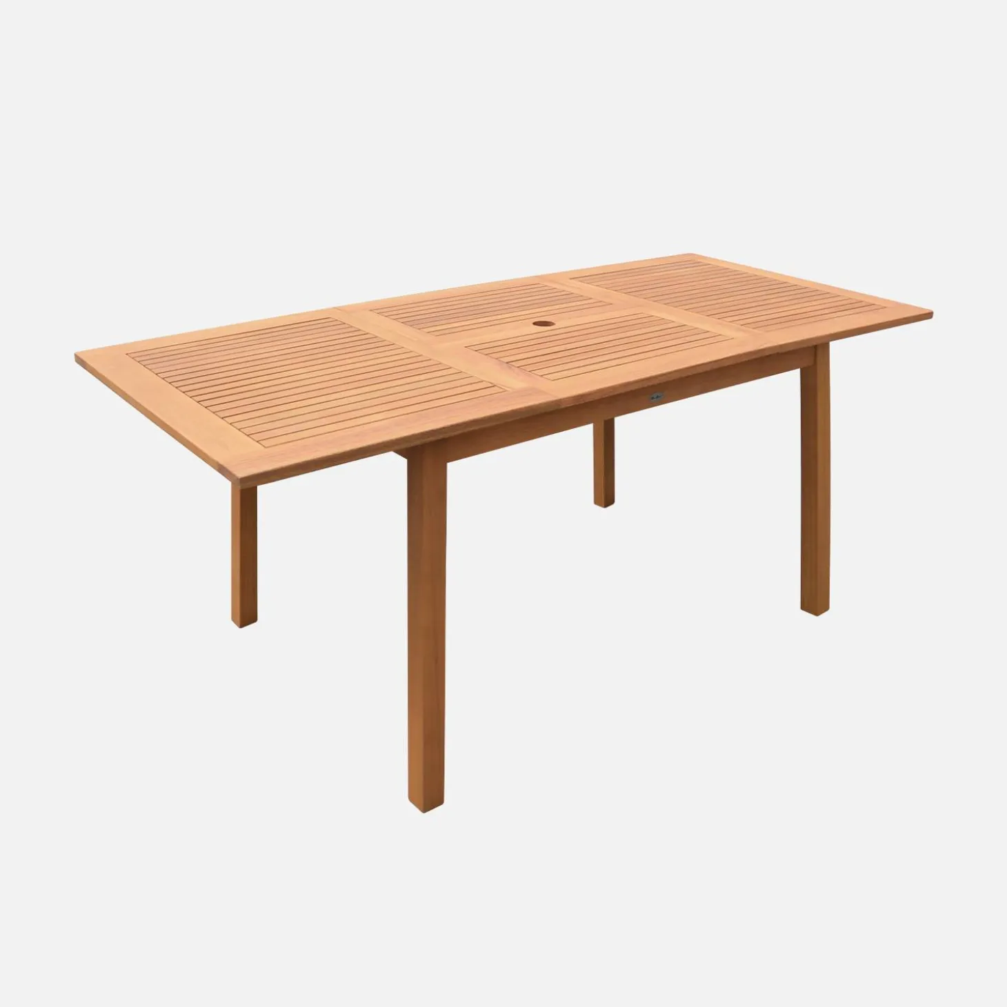6 to 8-seater extendable wooden garden table