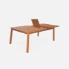 10 to 12-seater extendable wooden garden table