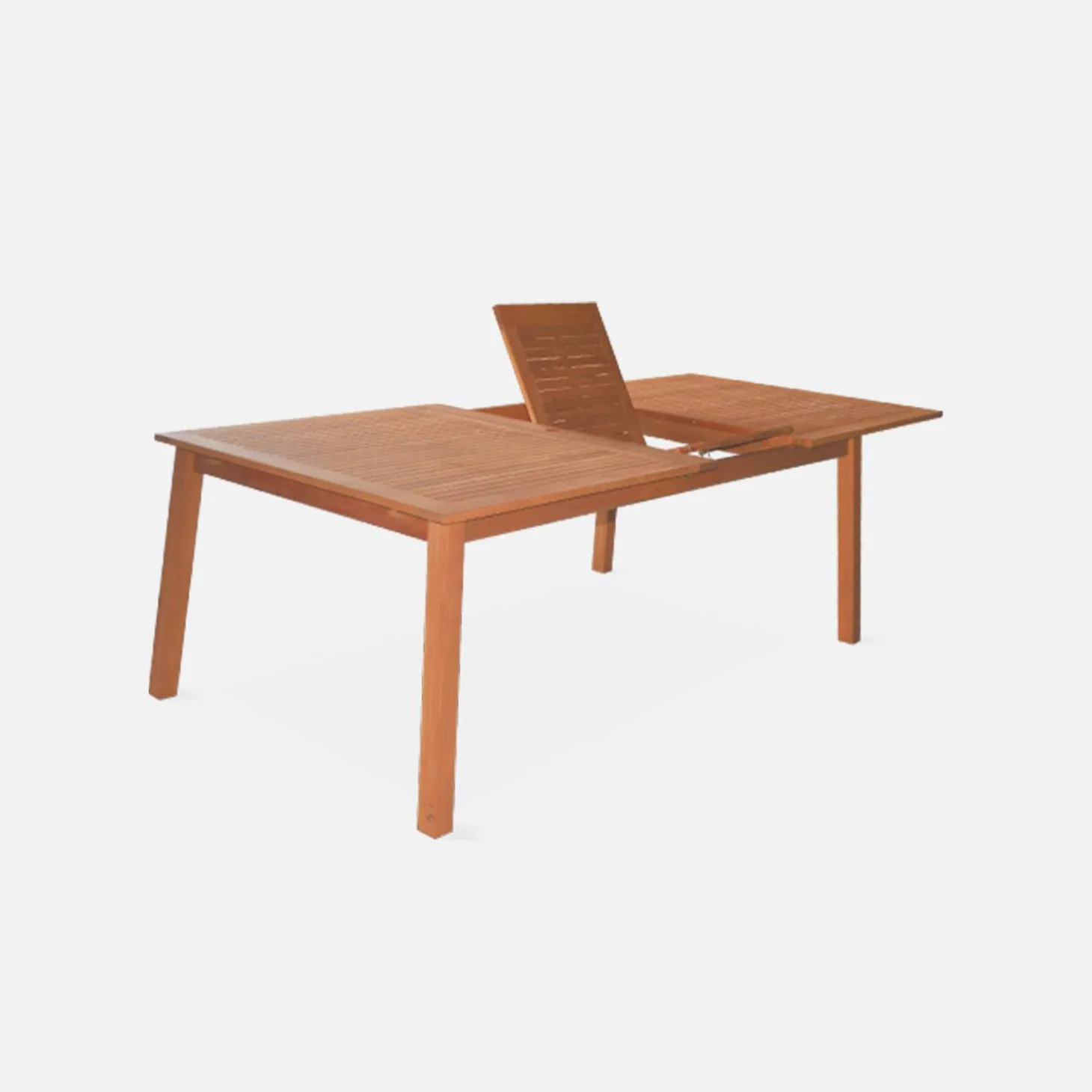 10 to 12-seater extendable wooden garden table
