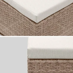 6 to 10-seater rattan cube table set with chairs