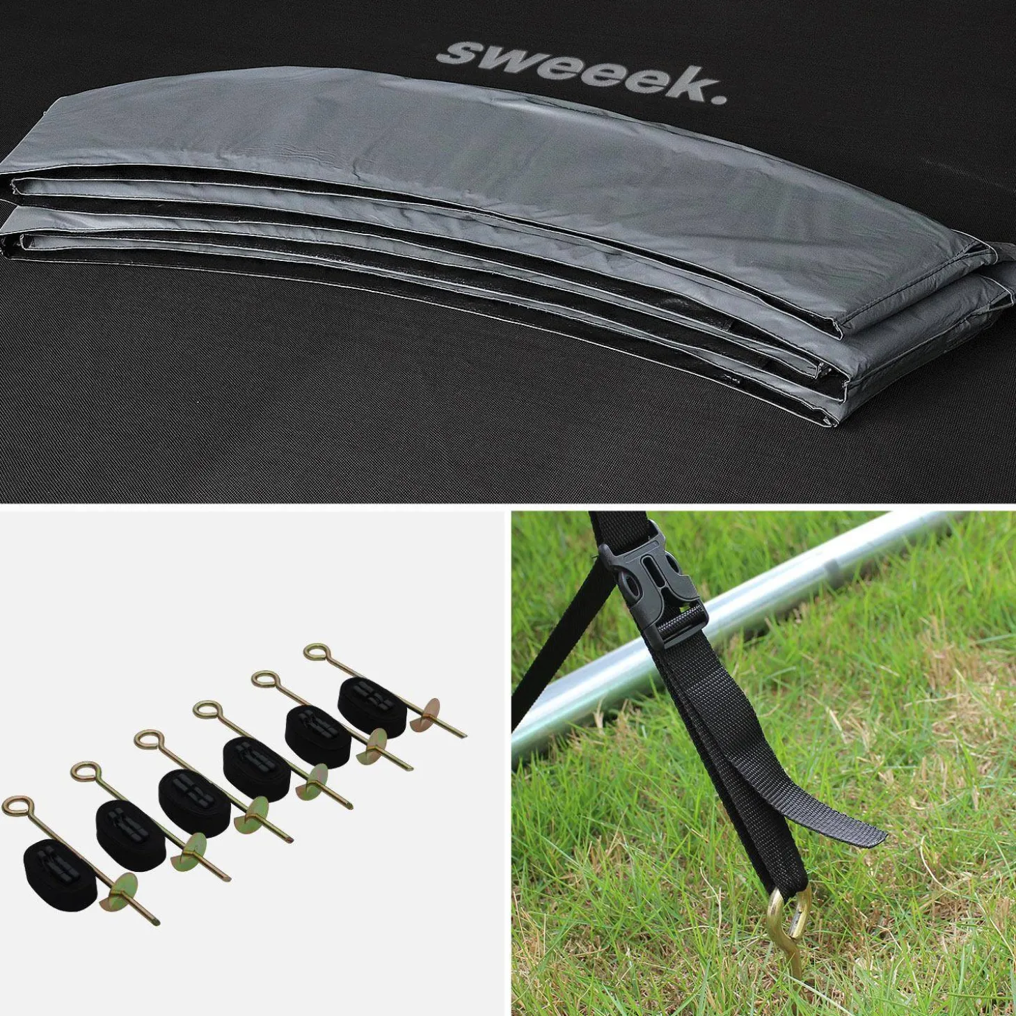 Trampoline 490cm with inner net and accessory pack