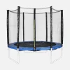 Trampoline safety net