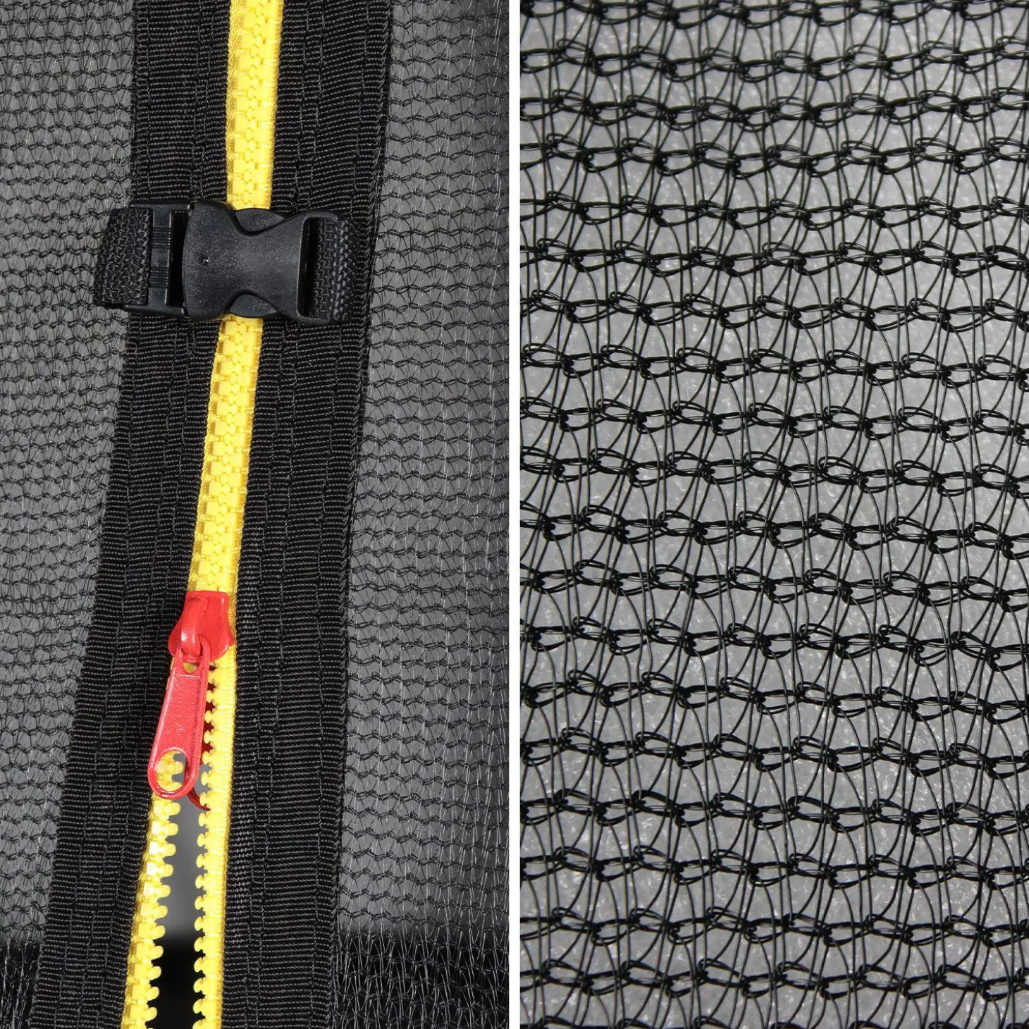 Trampoline safety net