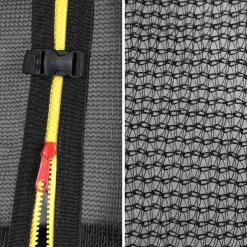 Trampoline safety net