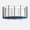 Trampoline safety net