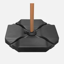 Triangular base for parasol