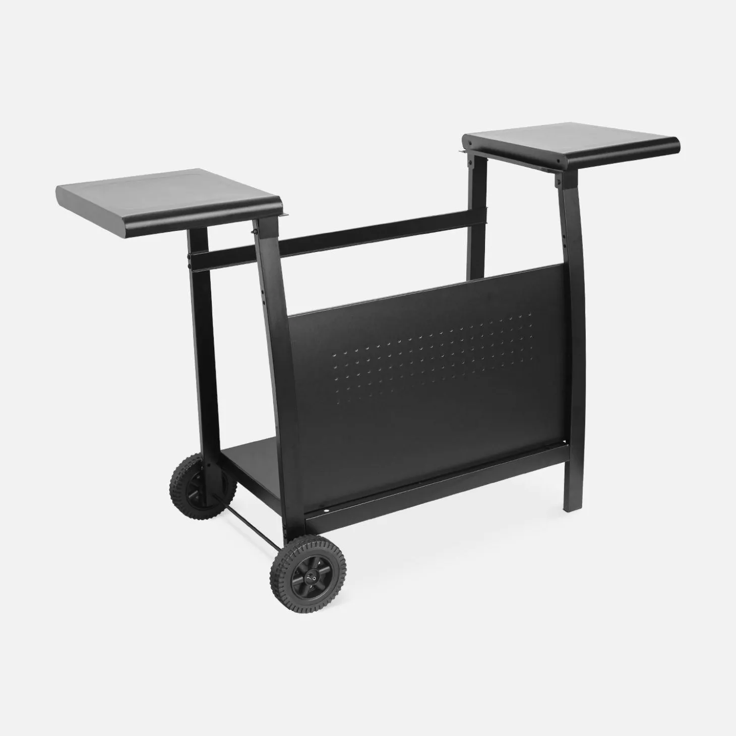 Trolley griddle 3 burners steel