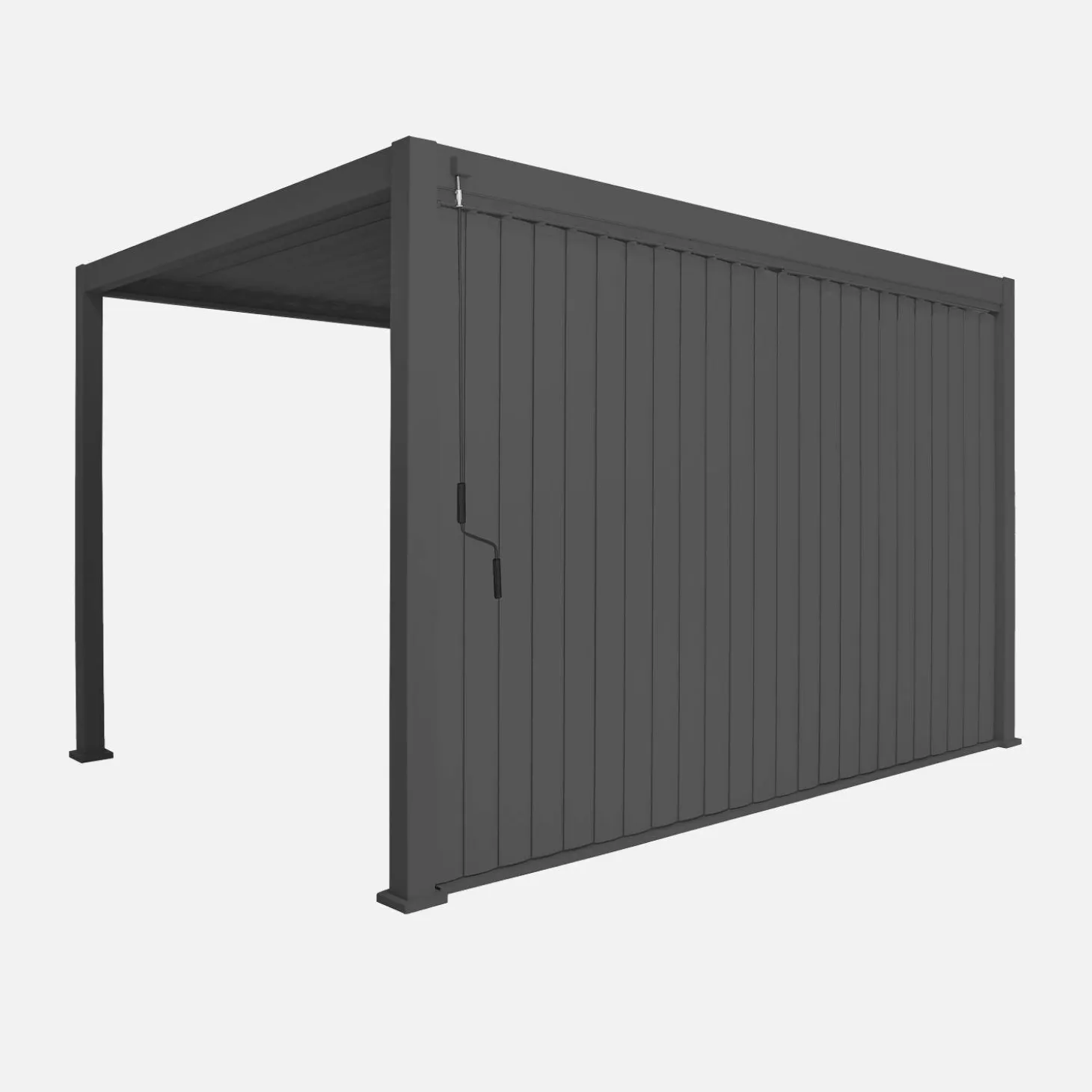 Vertical adjustable louver panel 4m for Triomphe pergola 4x3m