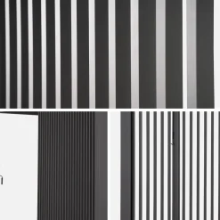 Vertical louver panel aluminium 130 cm for Triomphe pergola