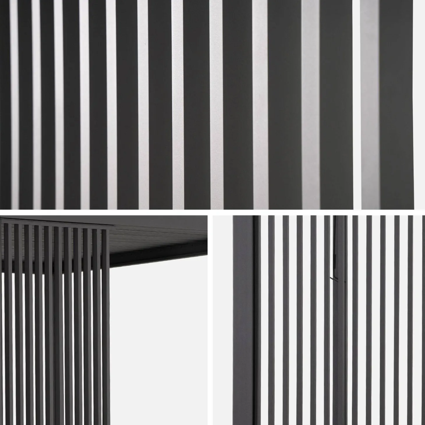 Vertical louver panel aluminium 100 cm for Triomphe pergola