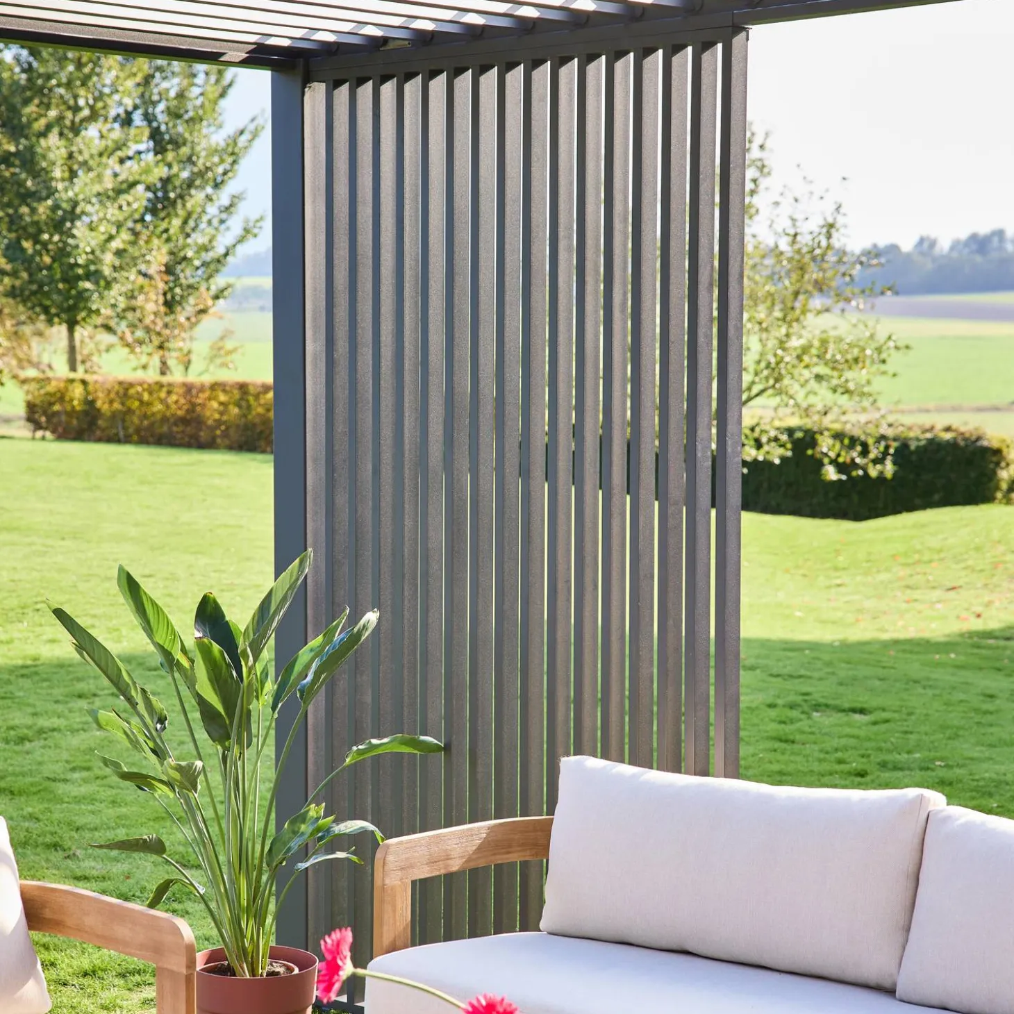 Vertical louver panel aluminium 100 cm for Triomphe pergola