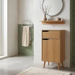 Vintage bathroom furniture wood decor