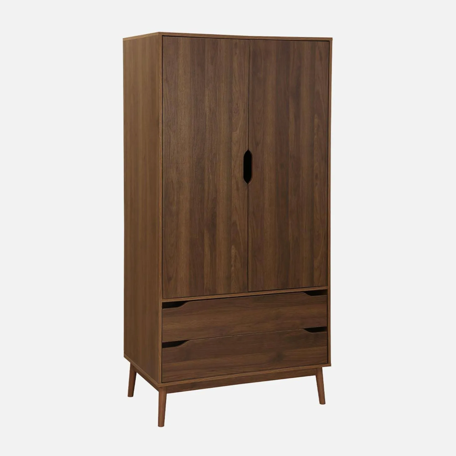Vintage dressing cupboard, wood decor, 2 doors