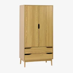 Vintage dressing cupboard, wood decor, 2 doors