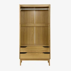 Vintage dressing cupboard, wood decor, 2 doors