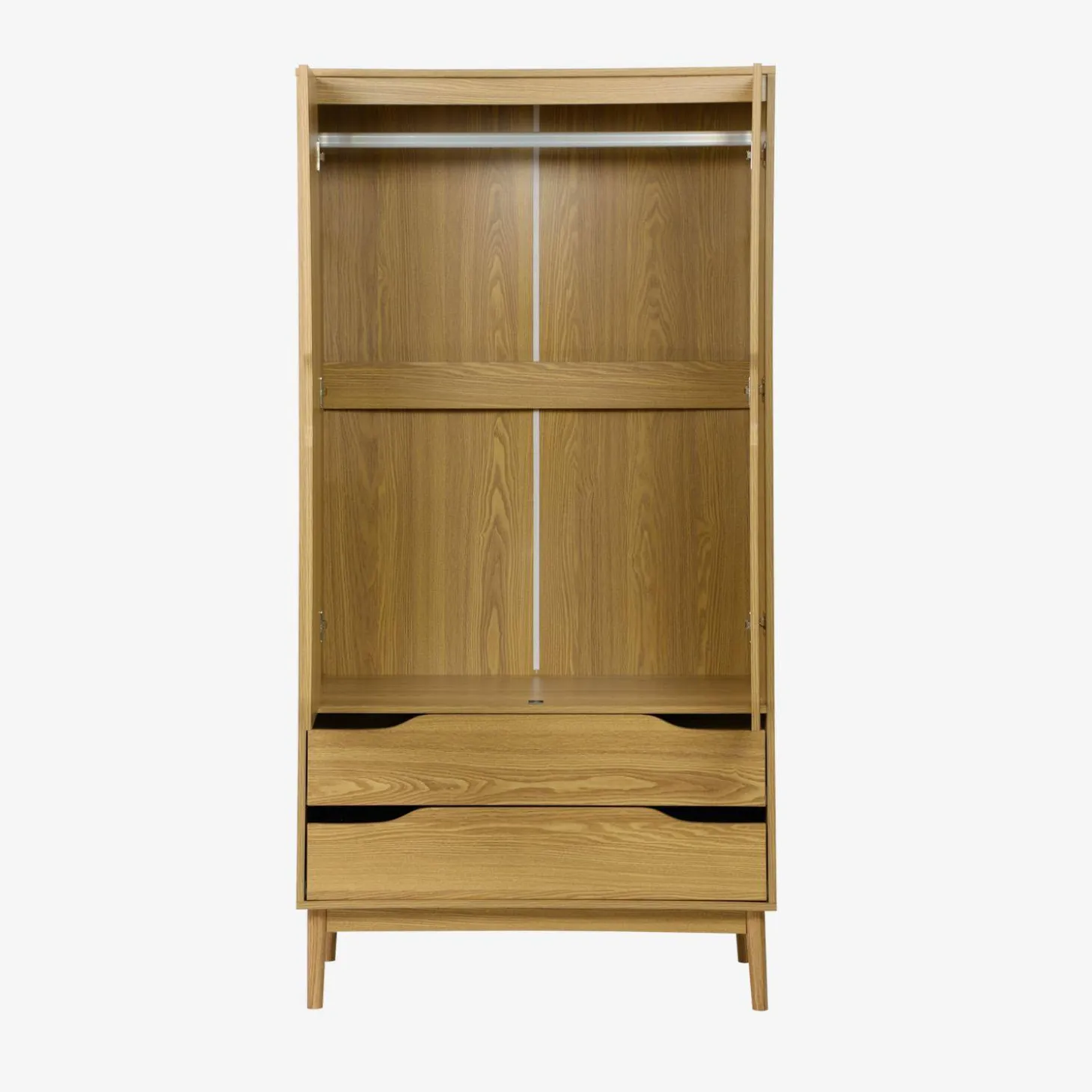 Vintage dressing cupboard, wood decor, 2 doors