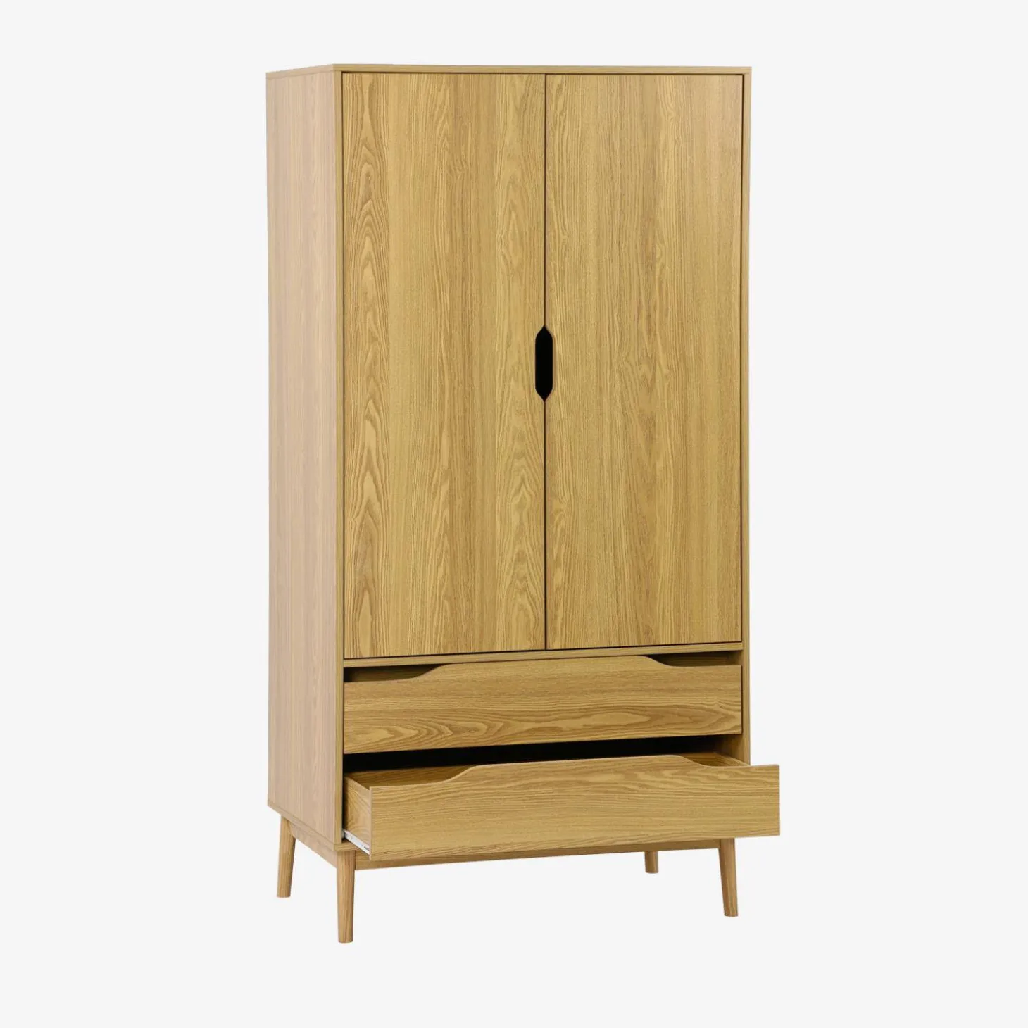 Vintage dressing cupboard, wood decor, 2 doors