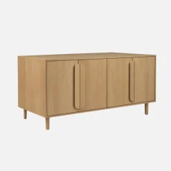 Vintage wood effect sideboard with 4 doors