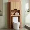 Vintage wooden decor toilet shelf / cabinet