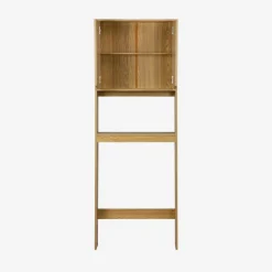 Vintage wooden decor toilet shelf / cabinet