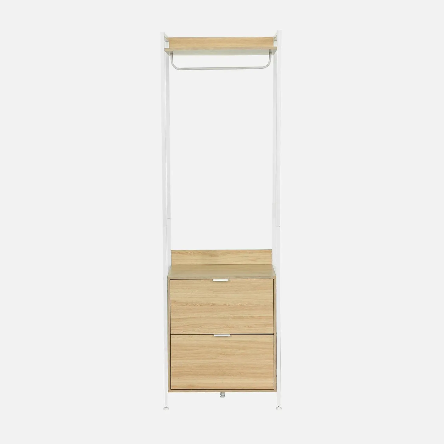 Wardrobe module with 2 drawers and 1 shelf