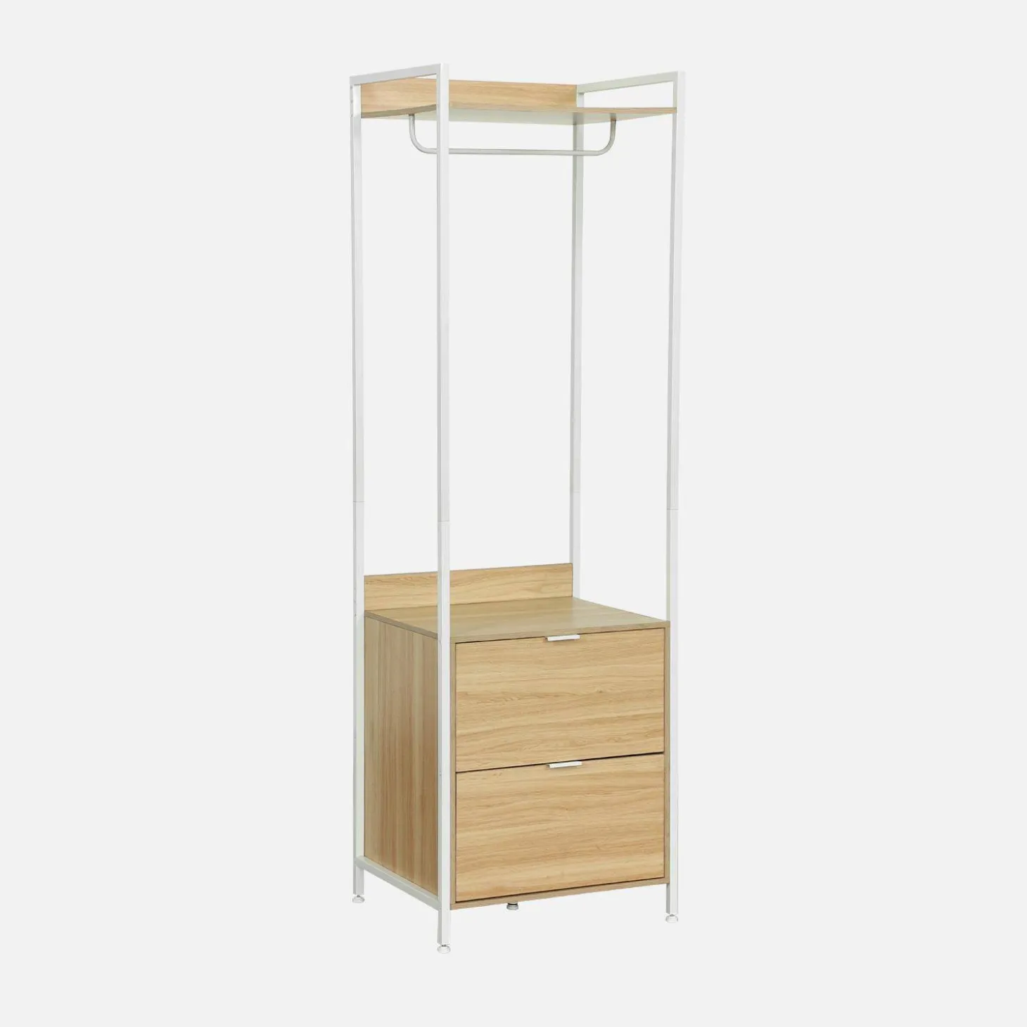 Wardrobe module with 2 drawers and 1 shelf