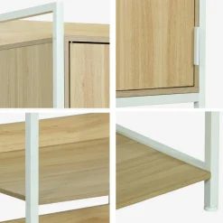 Wardrobe module with 5 shelves and 1 door