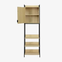 Wardrobe module with 5 shelves and 1 door