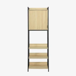 Wardrobe module with 5 shelves and 1 door