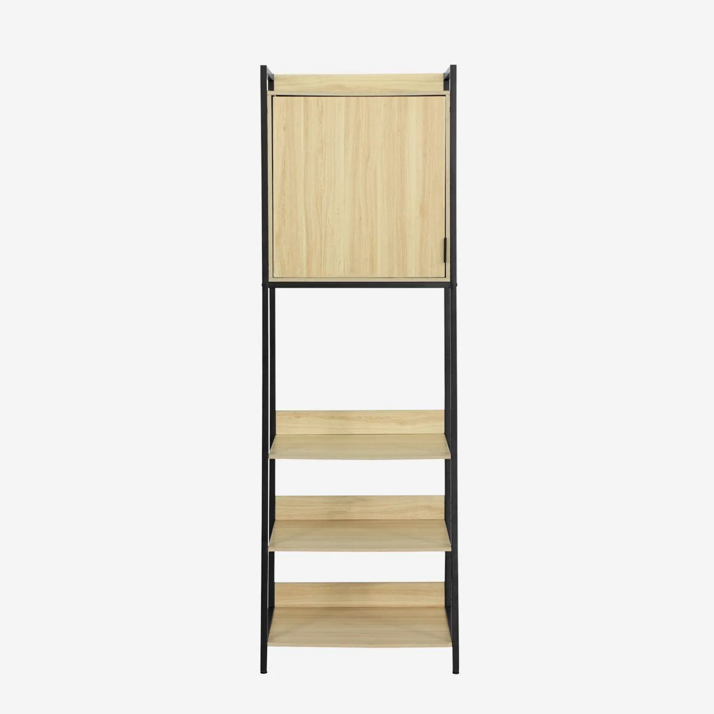 Wardrobe module with 5 shelves and 1 door