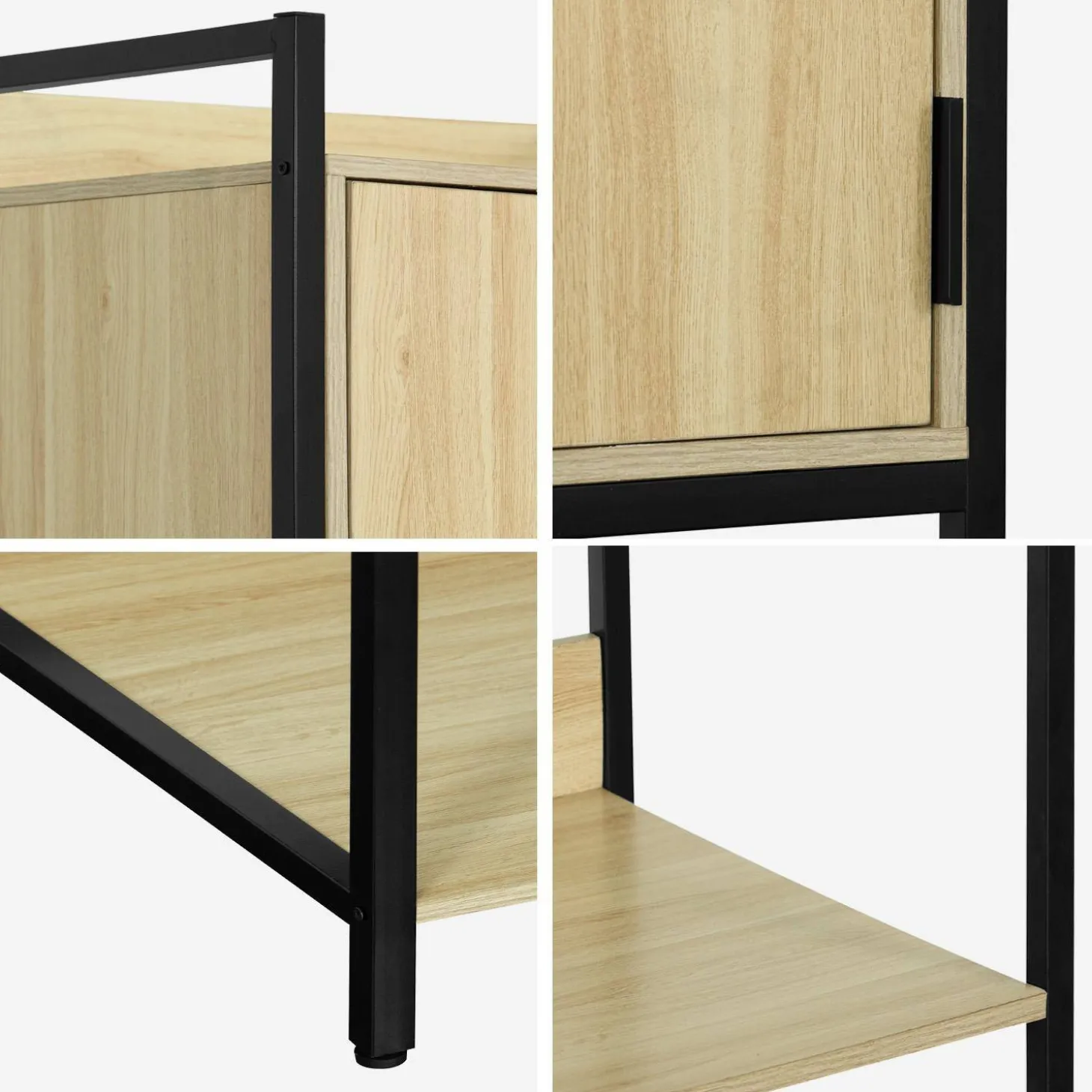 Wardrobe module with 5 shelves and 1 door