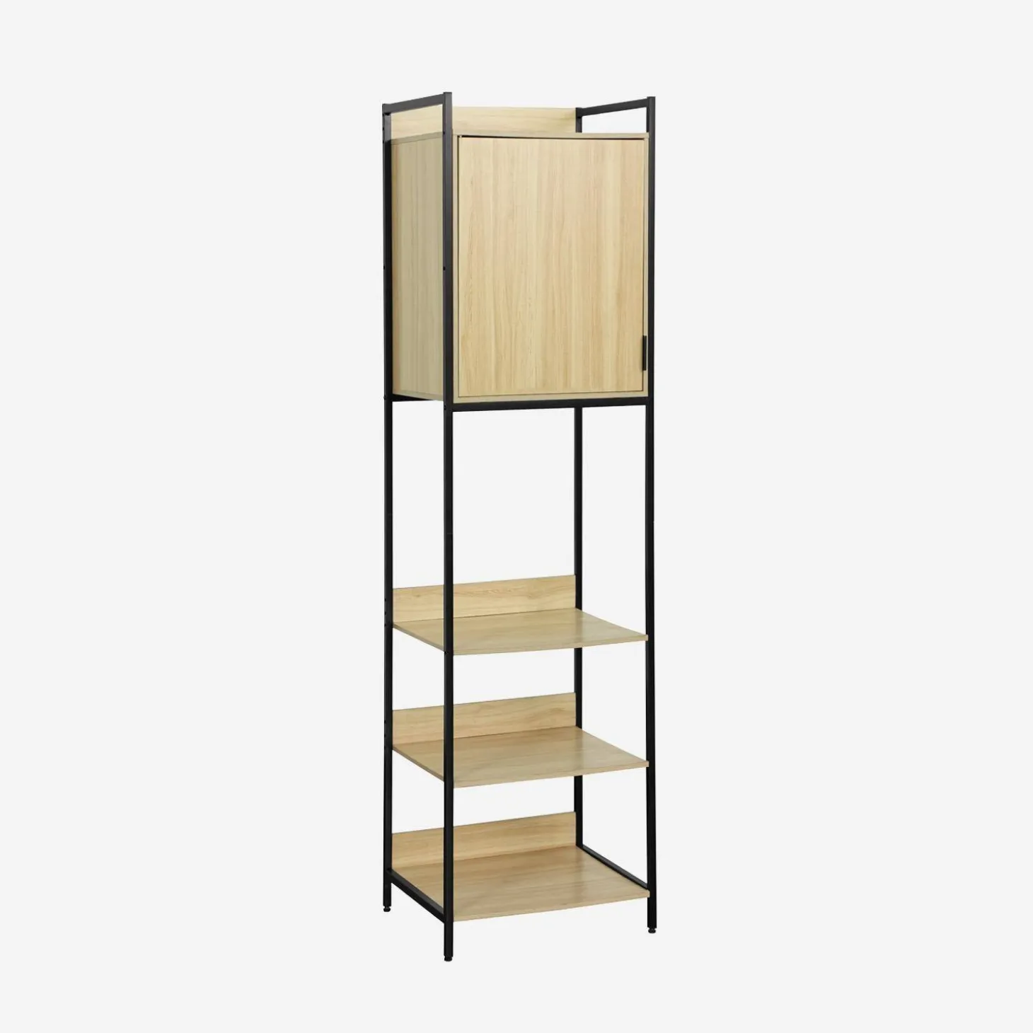Wardrobe module with 5 shelves and 1 door