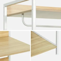 Wardrobe module with 1 wardrobe and 3 shelves